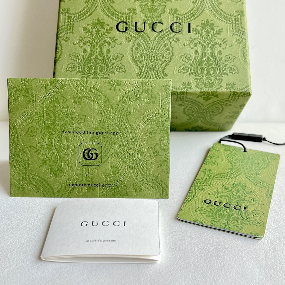 Gucci Green Printed Box and Tags Set - Picture 2 of 6